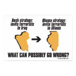Obama Strategy - Iraq -> Illinois Poster