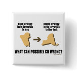 Obama Strategy - Iraq -> New York Pinback Button