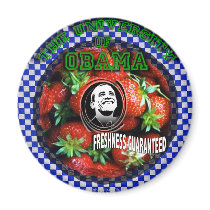 Obama strawberries FRESH GUARANTEED magnets