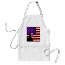 Obama Stylized US Flag Apron