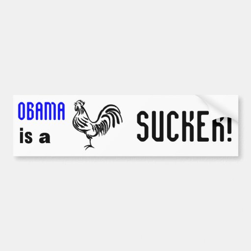 Obama Suck Bumper Sticker Zazzle 