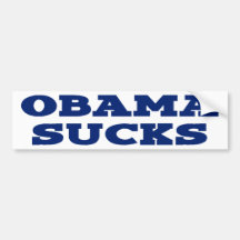 Obama Sucks Bumper Sticker