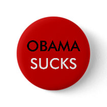 OBAMA, SUCKS PINBACK BUTTON