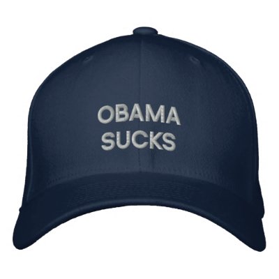 OBAMA SUCKS Embroidered Hat by antiobamastuff