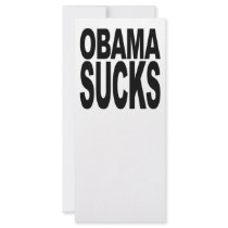 Obama Sucks Full Color Rack Card