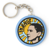 Obama Sun Change Keychain