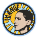 Obama Sun Change Stickers by wingedturtle Obama Sun Change Stickers