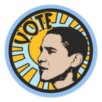 Obama Sun Vote Stickers
