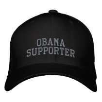 OBAMA SUPPORTER embroidered hats
