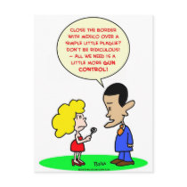 obama swine flu mexico gun control postcards