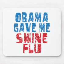 obama swine flu mouse mat