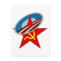 Obama Symbol Socialist Star postcards