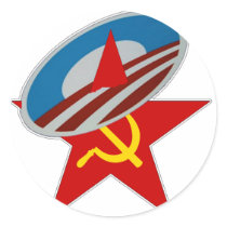 Obama Symbol Socialist Star stickers