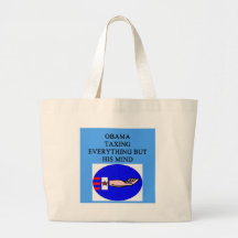 obama tax joke tote bags