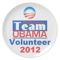 OBAMA TEAM Plate
