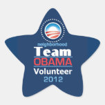 Obama TEAM Star Stickers
