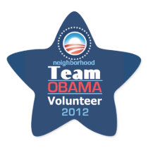 Obama TEAM Star Stickers