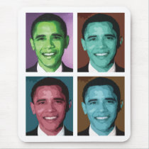 Obama Technicolor mousepads
