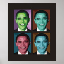Obama Technicolor Poster