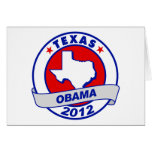 Obama - texas greeting card