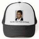 Obama, Thank You For Smoking hats