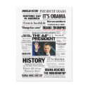 Obama: The 44th President Headline Collage postcards by democrattotheend Obama: The 44th President Headline Collage postcards