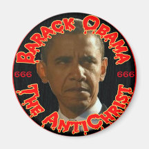 Obama The AntiChrist Refrigerator Magnets