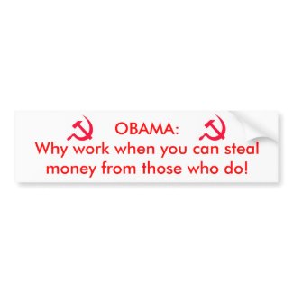 Obama the communist bumpersticker