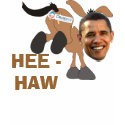 Obama the Democrat Donkey T-Shirt by QGraphics Obama the Democrat Donkey T-Shirt