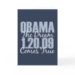 Obama The Dream Comes True Greeting Card