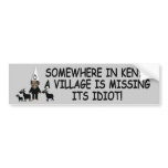 Obama the idiot,anti Obama Bumper Stickers