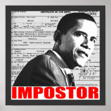 Obama The Impostor Poster
