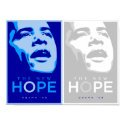 Obama - The New Hope Blue & White Poster posters by cpope929 Obama - The New Hope Blue & White Poster posters