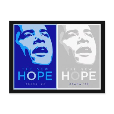 Obama 'The New Hope' Postcard by cpope929
