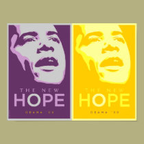 Obama The New Hope Purple & Gold Poster posters