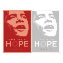 Obama - The New Hope Red & White Poster posters