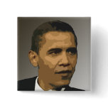 Obama "The Prez" Square Button - Customized