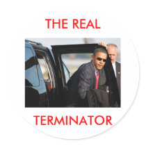 Obama - The Real Terminator Stickers