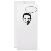 Obama thought bubble rack cards