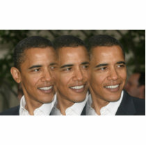 Obama threesome Photo Sculpture - Customized photo sculptures