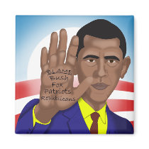 Obama: Handel in seinem Teleprompter? magnete by ObamaWatch Obama: Handel in seinem Teleprompter? magnete