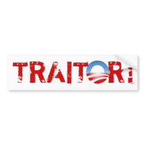 Obama Traitor Bumper Sticker