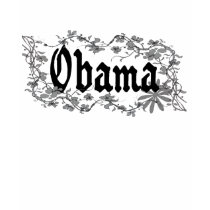 Obama Trendy Gothic Floral Womens Shirt by SideSplitters Obama Trendy Gothic Floral Womens Shirt