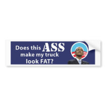 Obama Truck Fat 11x3 copy Bumper Stickers