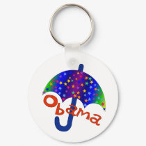 Obama Umbrella Inaguration Memento keychains