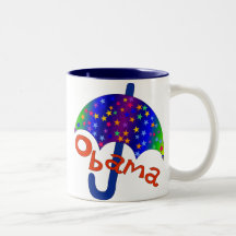 Obama Umbrella Inaguration Memento Mug