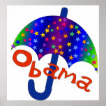Obama Umbrella Inaguration Memento Poster