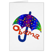 Obama Umbrella Inauguration Memento Cards