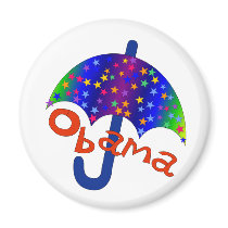 Obama Umbrella Inauguration Memento magnets
