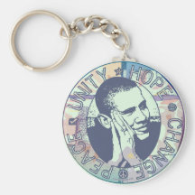 Obama Unity, Hope, Change and Peace 2012 Key Chains
